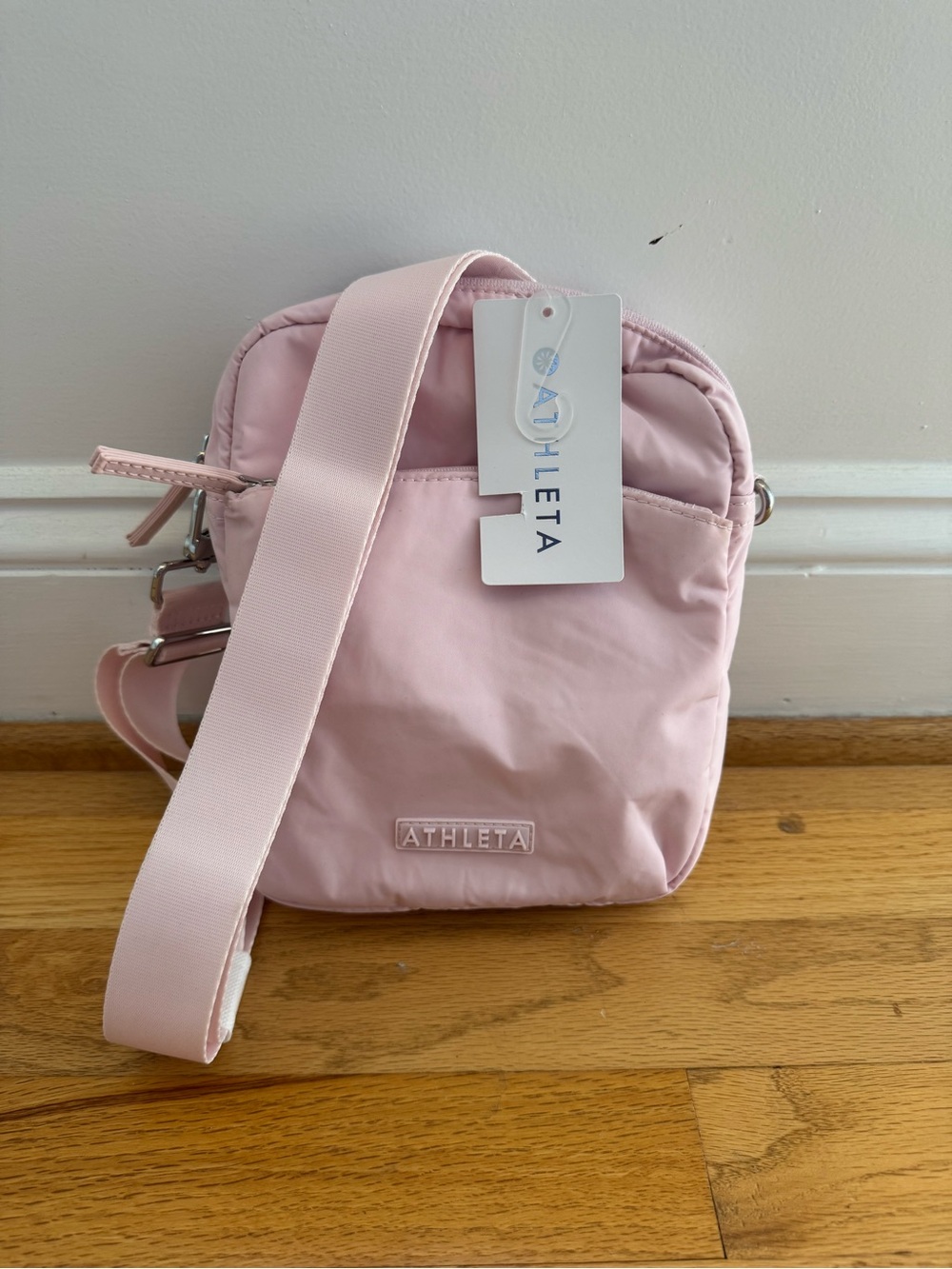 NWT Athleta Pink Crossbody Bag - Compact Everyday Shoulder Bag